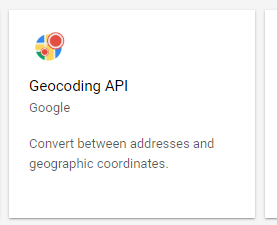 geocoding API