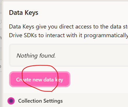 data key取得