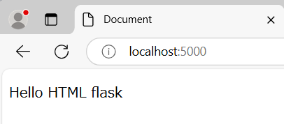 flask html