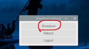 raspberry shutdown